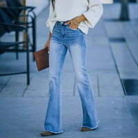 Juno | Women's High Waist Elegant Jeans in Light Blue