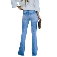 Juno | Women's High Waist Elegant Jeans in Light Blue