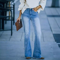 Juno | Women's High Waist Elegant Jeans in Light Blue