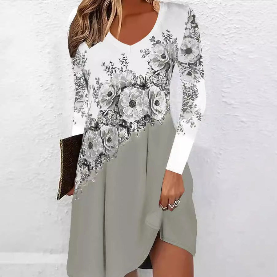 Kaia | Women's V-Neck Floral Elegant Wrap Dress