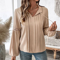 Kamilla | Women's Lace Detail Elegant Blouse