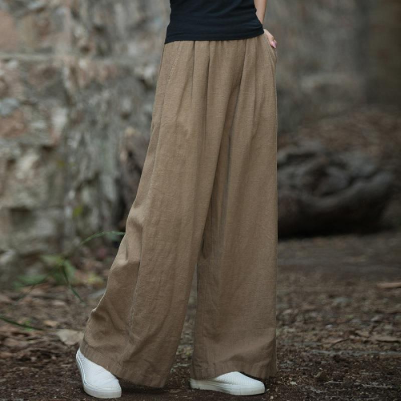 Karenza | Women's Elastic Waist Pockets Pants – Dress Pants
