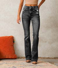 Katarina | Women's High Waist Fashionable Jeans in Black
