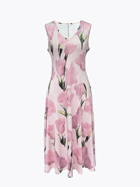 Katharina | Women's Pink Floral Maxi Dress with Jacket Set