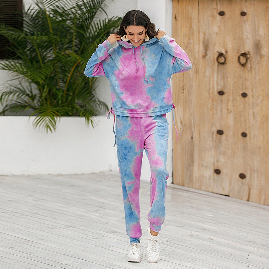 Katharyn | Women's Drawstring Hooded Two-Piece Set