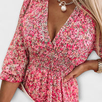 Katriona | Women's Floral Puff Sleeve Mini Dress