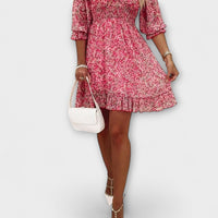 Katriona | Women's Floral Puff Sleeve Mini Dress