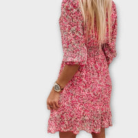 Katriona | Women's Floral Puff Sleeve Mini Dress