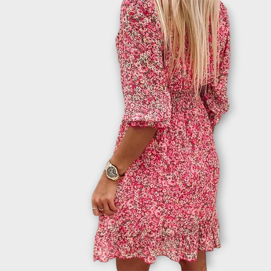 Katriona | Women's Floral Puff Sleeve Mini Dress