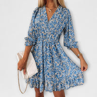 Katriona | Women's Floral Puff Sleeve Mini Dress