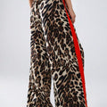 Kerstin | Women's Leopard Print Striped Fashionable Pants