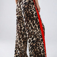 Kerstin | Women's Leopard Print Striped Fashionable Pants