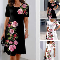 Keturah | Women's Floral Round Neck Dress