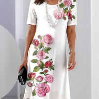 Keturah | Women's Floral Round Neck Dress