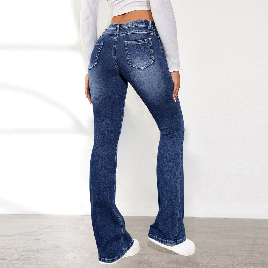 Kezia | Women's High Waist Soft Jeans in Blue