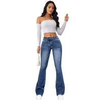 Kezia | Women's High Waist Soft Jeans in Blue
