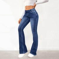 Kezia | Women's High Waist Soft Jeans in Blue