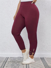 Kirsten | Women's Leggings in Wine Red