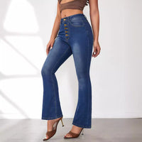 Kitty | Women's Button Detail Fashionable Jeans