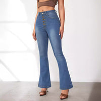 Kitty | Women's Button Detail Fashionable Jeans