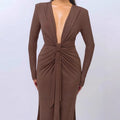 Kitty | Women's V-Neck Bodycon Elegant Wrap Dress