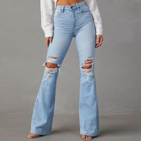 Klara | Women's High Waist Jeans in Light Blue