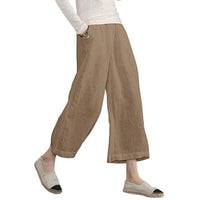 Klaudia | Women's Elastic Waist Pockets Pants – Dress Pants