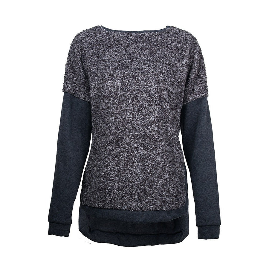 Klothilde | Women's Elegant Sweatshirt in Dark Gray