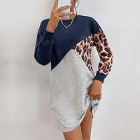 Ladislaa | Women's Asymmetric Fashionable Sweatshirt in Dark Blue