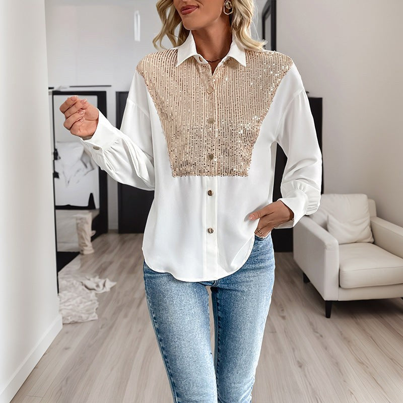 Laetitie | Women's Elegant Blouse in White