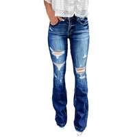 Lara | Women's High Waist Fashionable Jeans in Blue