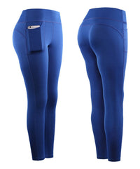 Lara | Women's Pockets Leggings in Blue