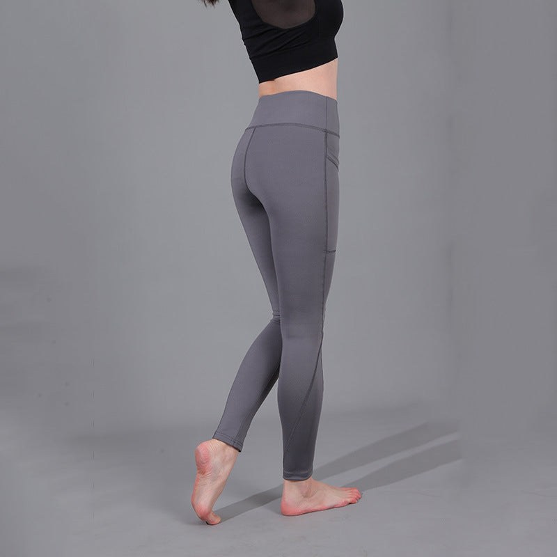 Lara | Women's Pockets Leggings in Light Gray
