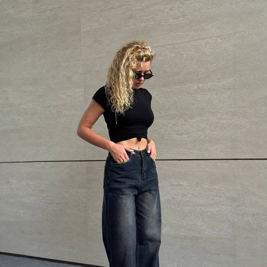 Larissa | Women's Tailored Jeans in Marine Blue