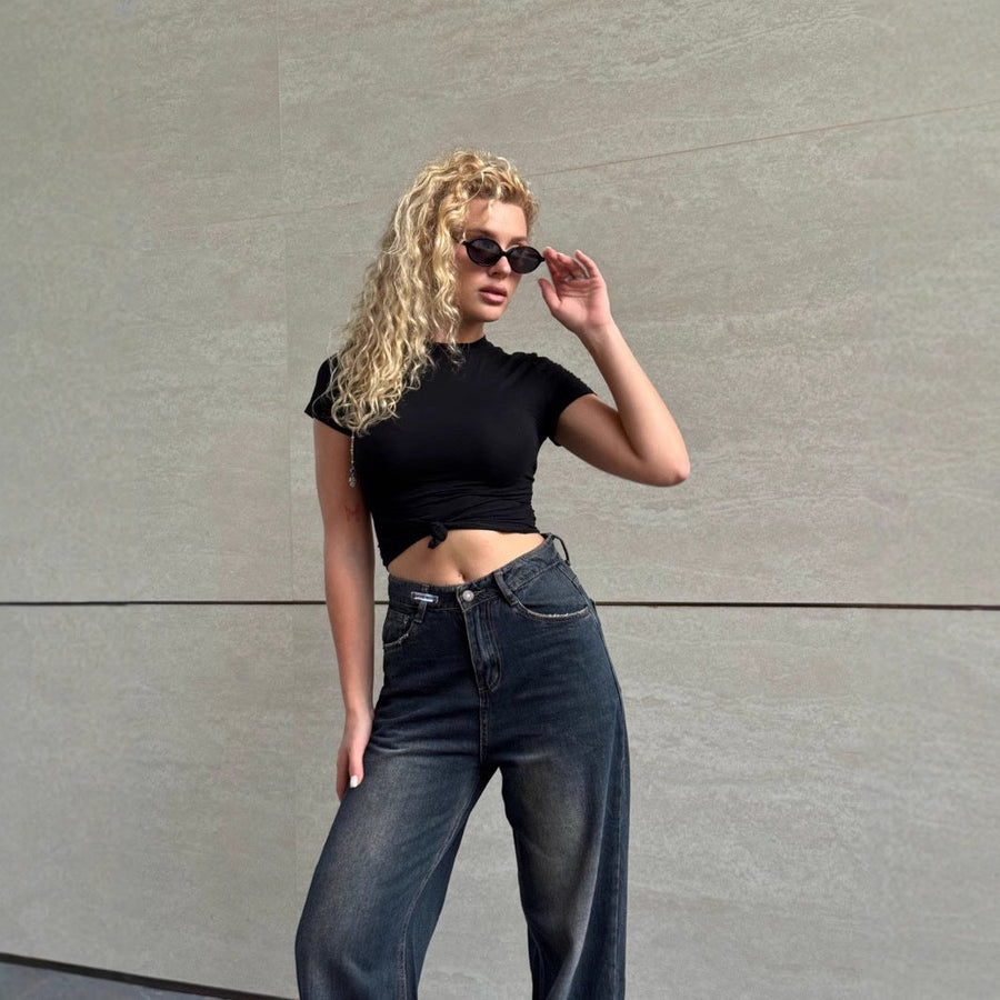 Larissa | Women's Tailored Jeans in Marine Blue