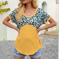Lavinie | Women's Leopard Print Asymmetric T-Shirt