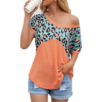 Lavinie | Women's Leopard Print Asymmetric T-Shirt