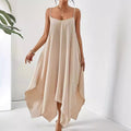 Leila | Women's Asymmetric Flowing Maxi Dress