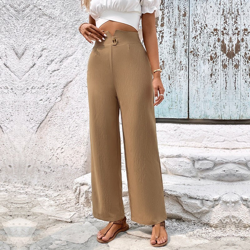 Leonie | Women's Tailored Dress Pants in Khaki