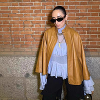 Leonora | Women's Flowing Ruffle Elegant Shirt in As Shown