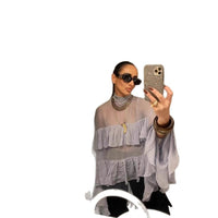 Leonora | Women's Flowing Ruffle Elegant Shirt in As Shown