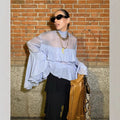 Leonora | Women's Flowing Ruffle Elegant Shirt