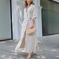 Leonora | Women's Long Sleeve Button Front Dress