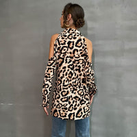 Leopoldine | Women's Leopard Print Blouse in Khaki