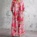 Lettice | Women's Maxi Floral with V-Neck Dress