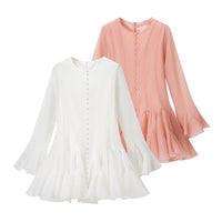 Lia | Women's Flowing Ruffle Fringe Dress – Casual Dress