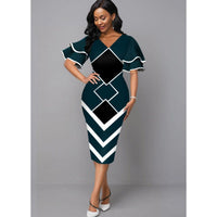 Liana | Women's Bodycon Dress in Dark Green