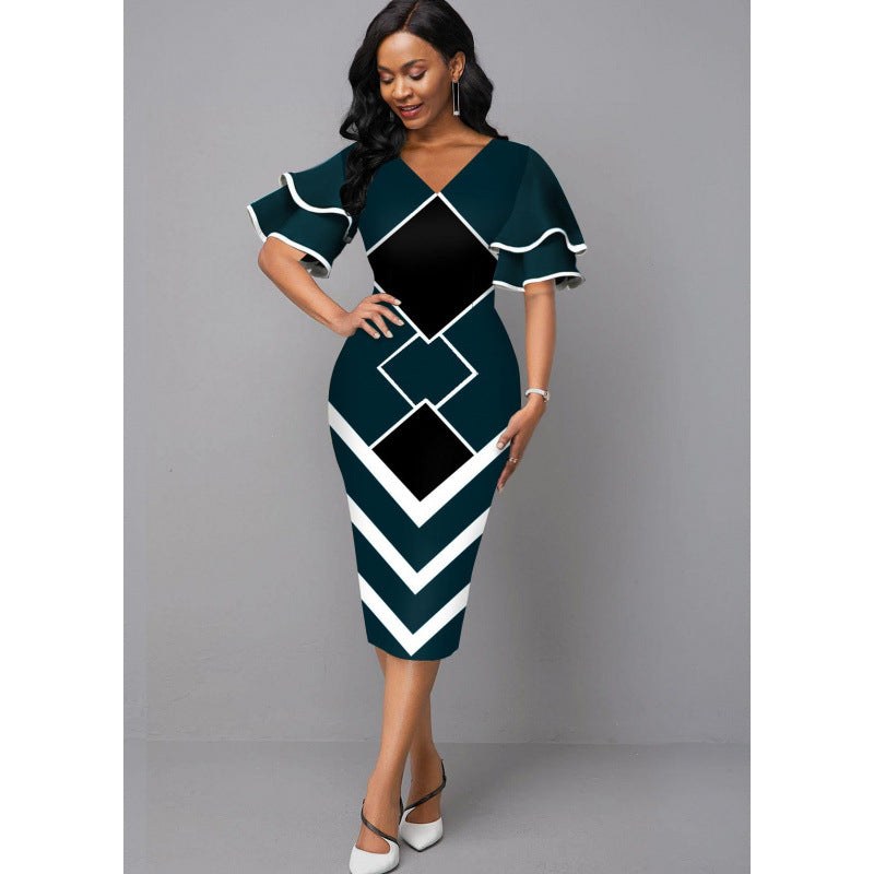 Liana | Women's Bodycon Dress in Dark Green