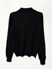 Liana | Women's Stand Collar Knit Sweater in Black
