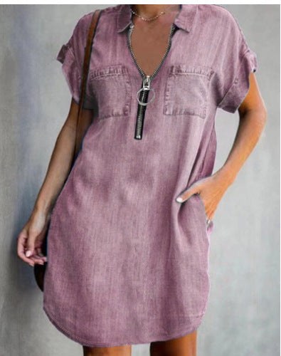 Liberty | Women's Zip Pockets Dress – Casual Dress